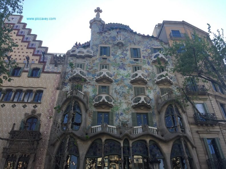 Casa Batllo façade Barcelona Spain