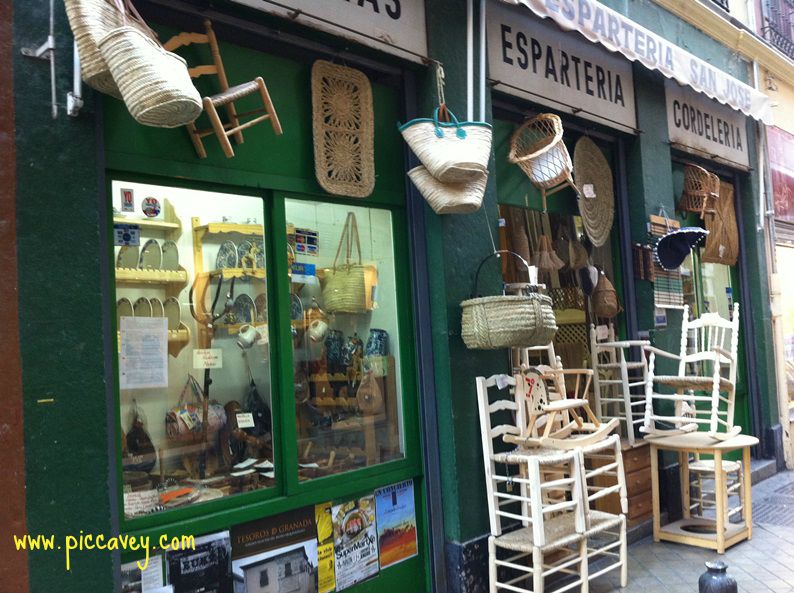 Basket shop Granada Spain