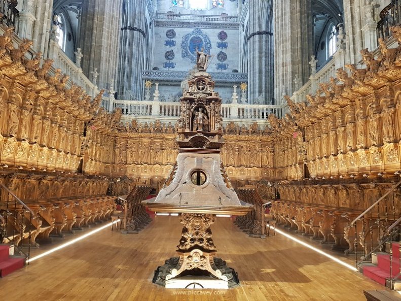 Choir inside Salamanca Cathedral
