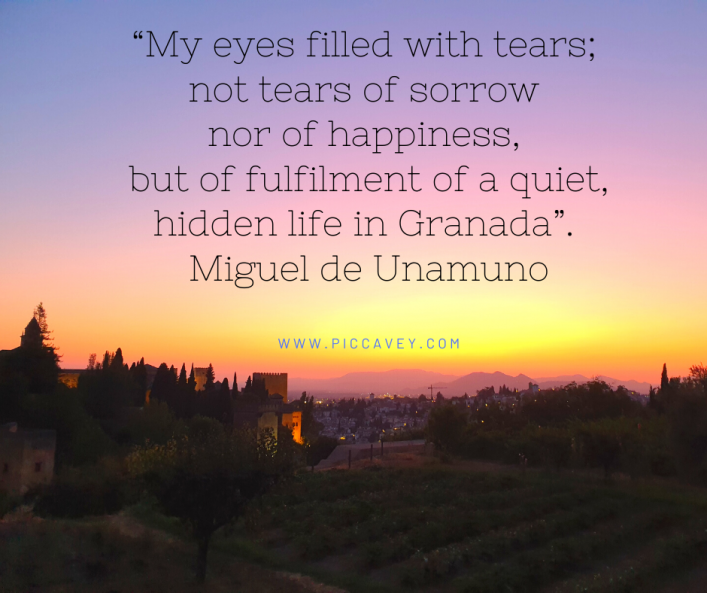 Granada Sunset Miguel de Unamuno