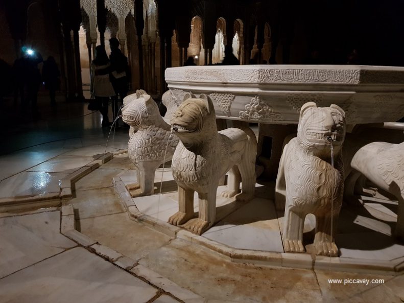 Lions Courtyard The Alhambra Palace Granada Spain blog