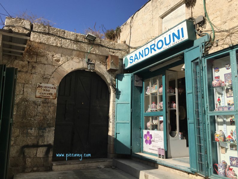 Sandrouni ceramics in Jerusalem