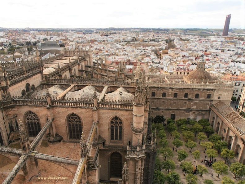 Seville Cathedral Spain View from Giralda