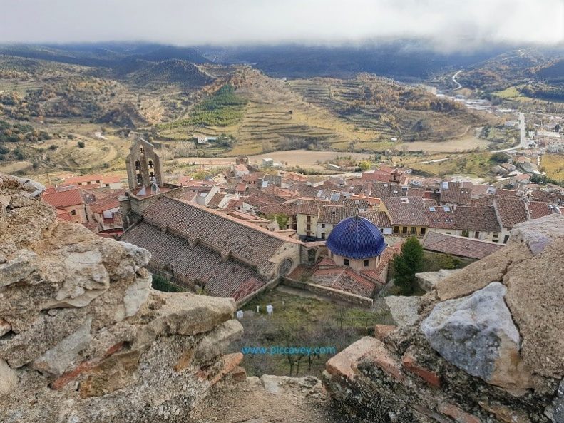 Views from Morella Castle in Spain