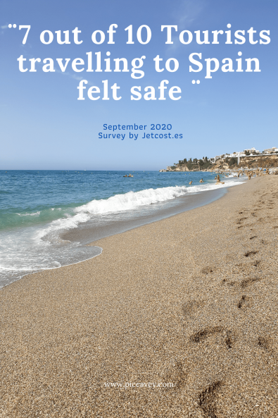 ¨Seven out of Ten Tourists travelling to Spain felt safe¨ Visiting Spain